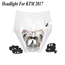 Motorcycle Headlight Headlamp For 2017 18 Headligt EXC XCF SX F SMR Enduro Dirt Bike Motocross Supermoto H4 Bulb powerzone headlight for ktm sx exc xcw xcf sxf smr motorcycle dirt bike motocross supermoto enduro headlamp headlight fairing