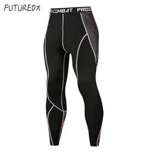 Мужские компрессионные колготки, леггинсы для бега, спорта, фитнеса, бодибилдинга, базовый слой, тренировочные быстросохнущие тренировочные брюки