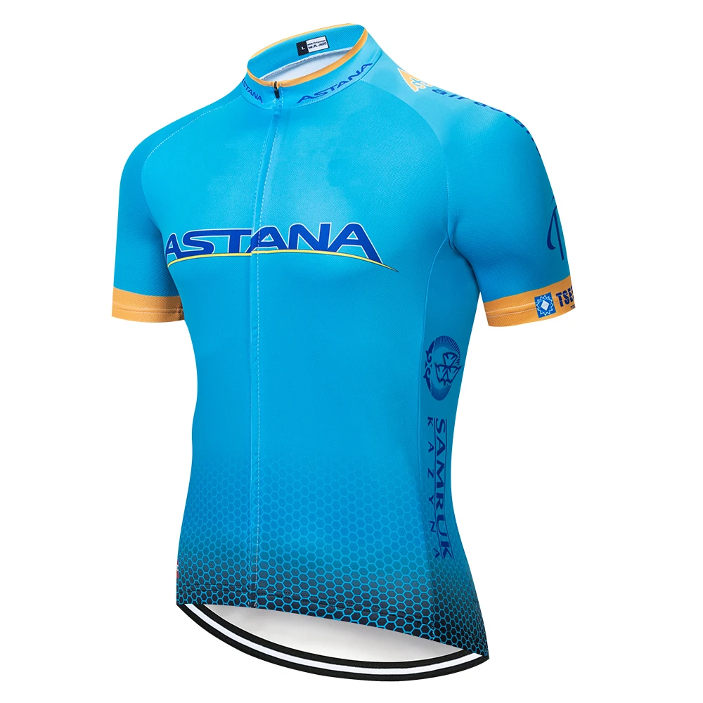 Команда Астана синяя велосипедная одежда велосипед Джерси Ropa Быстросохнущий велосипед для мужчин лето pro велосипедные майки Велоспорт гелиевая Подушка шорты - Цвет: Pic Color