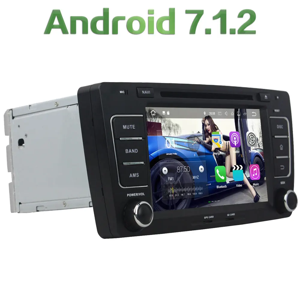 GPS Navi 2GB RAM 16GB ROM Android 7 1 2 Quad Core 4G LTE car font