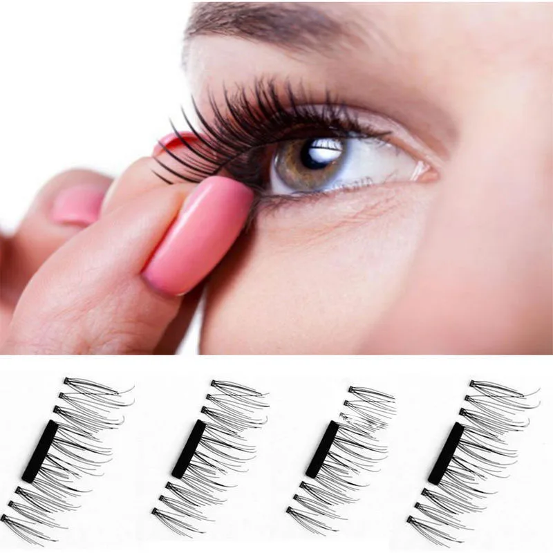 

1 Pair 3D Magnetic False Eyelashes Handmade Natural Eye Lashes Extension Magnet Reusable Fake Eyelashes Makeup Tools Accessories