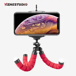 Мини-Штативы Yizhestudio Гибкий штатив с губкой Осьминог для камеры Gopro Настольный Штатив для iPhone samsung смартфон клип