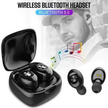 

XG-12 TWS Bluetooth 5.0 Earphones Mini Binaual Stereo Headset Handsfree with Mic Stylish Appearance Smart Touch Life Waterproof