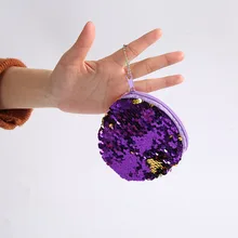 Новинка, модный детский кошелек, мини-кошелек с пайетками, русалка блестки, сумки для денег, кошельки с мультяшными рисунками, подарок для детей