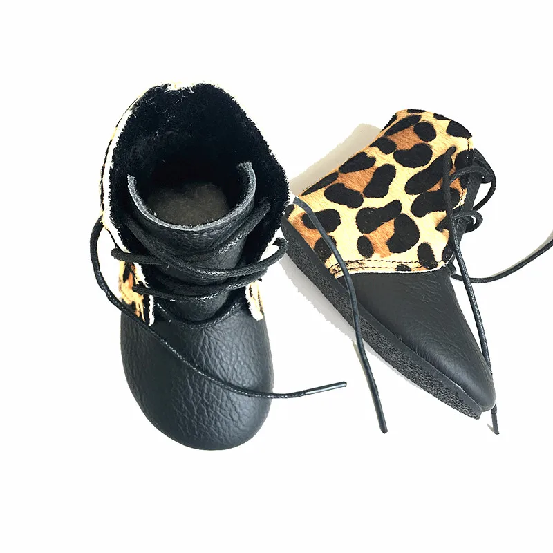 Wholesale Baby Boots Genuine Leather Non-slip Baby shoes Mixed Colors leopard print Baby moccasins genuine leather baby shoes lace up toddler baby moccasins mixed colors boys shoes first walkers free shipping