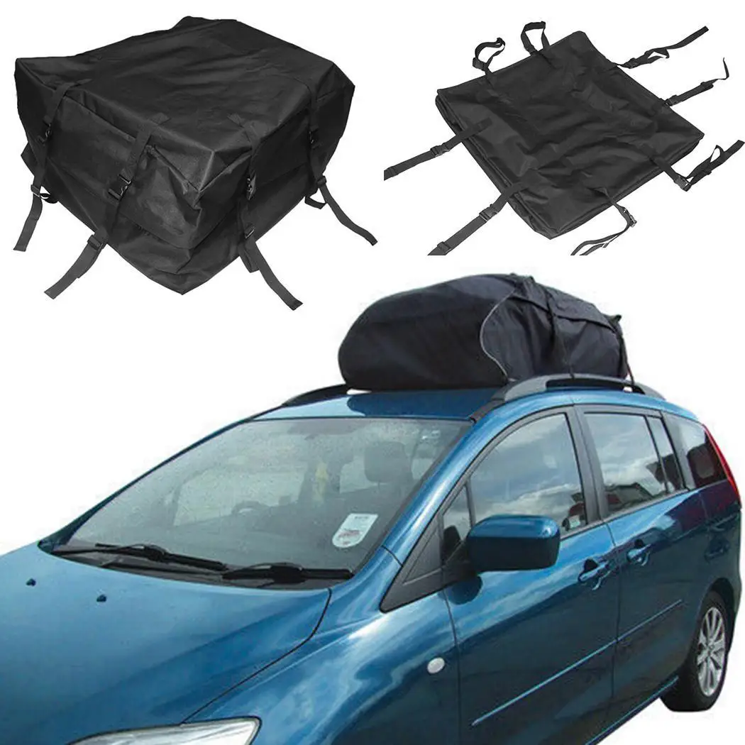 

80cm x 80cm x 40cm Car Roof Top Bag Roof Top Bag Rack Cargo Carrier Luggage Storage Travel Waterproof SUV Van for Cars