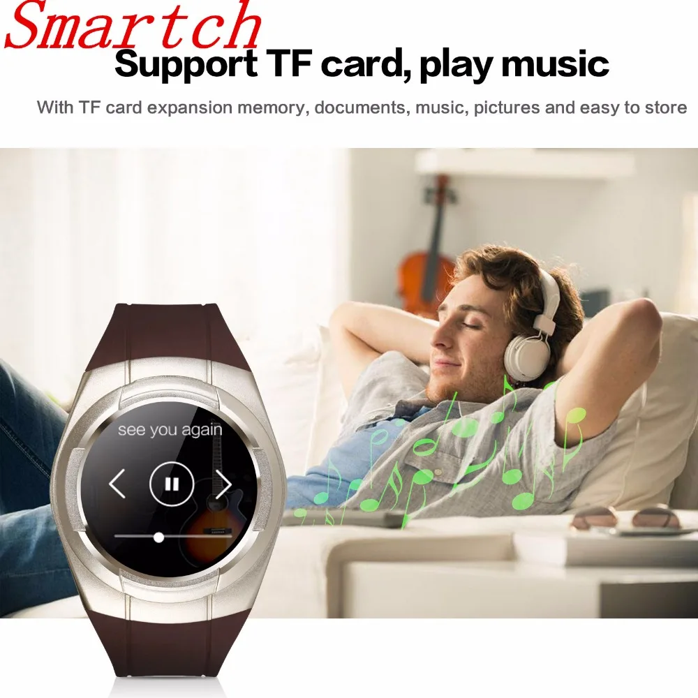 2018 new smart watch round support nano sim