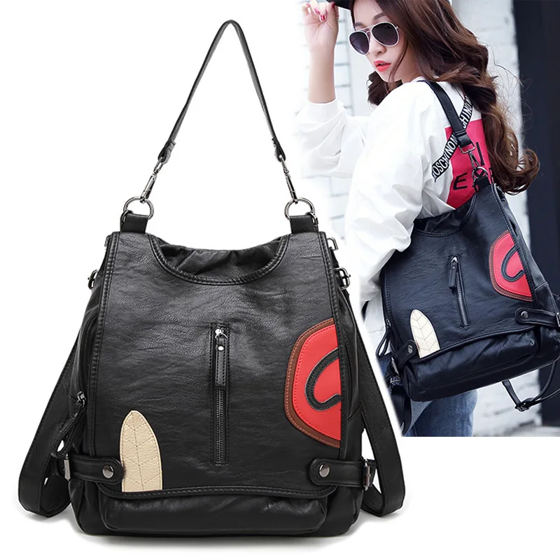 

2017 new backpack Europe multifunctional backpack fine sheep schoolbag on behalf of a pattern