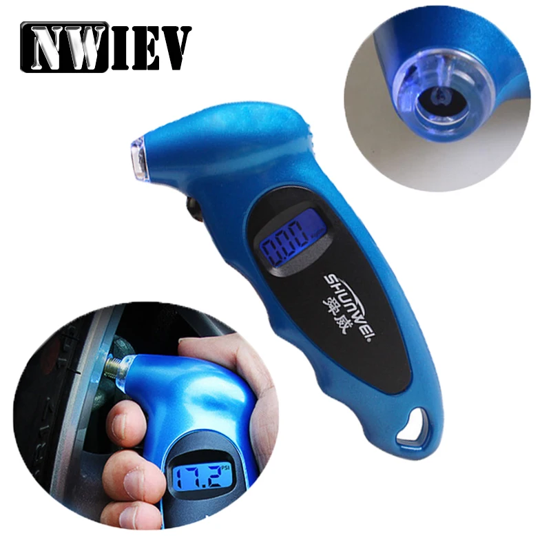 NWIEV 1X Car Digital tire pressure gauge High precision display For