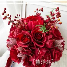 Красивые Искусственные ягоды в китайском стиле свадебные цветы