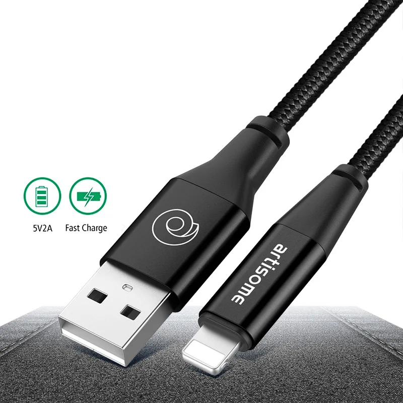 Artisome USB Cable For iPhone XS MAX Fast Charging Cable For iPhone X 8 7 6 s 2A USB Charging Data Cable Mobile Phone Cables     (7)