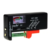 Цифровой тестер для аккумуляторов Универсальный электронный Контролер для аккумуляторов AA AAA 9 в кнопочный элемент мультиразмерный вольтметр измерительный инструмент BT168