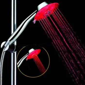 

KSOL New Style 3-Colored Temperature Sensor Multiple Spray Pattern LED Shower Spray Head
