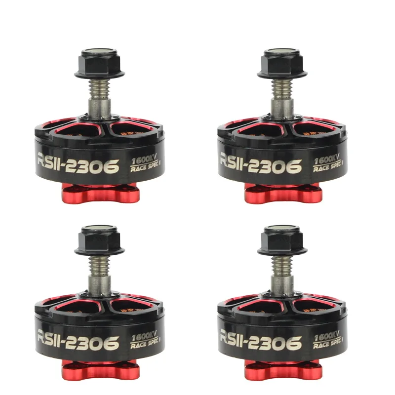 4 шт./компл. Emax rsii 2306 бесщеточный двигатель 2-6S Lipo 1600KV 1700KV 1900KV 2400KV 2600kv двигатель CCW для дистанционно управляемого гоночного дрона с видом от первого лица