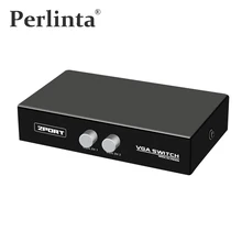 Perlinta VGA Switch VGA 2 IN 1 Out Switcher Box 2 VGA Device to 1 VGA