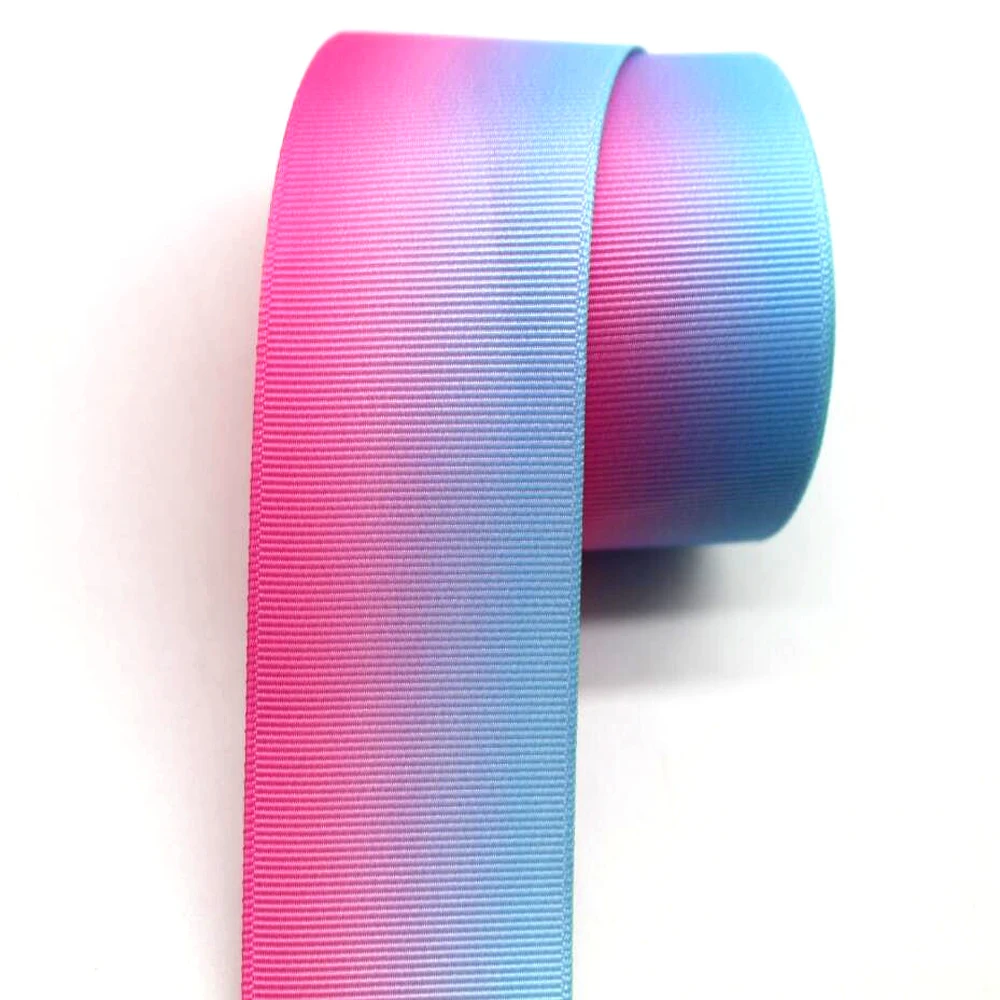 

New1-1/2 38mm rainbow satin ribbon 10 yards DIY handmade materials gift wrapping hair accessories Grosgrain ribbons gradient