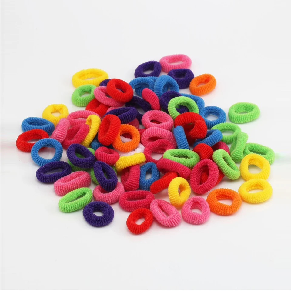 

100 piece Colorful Elastic Hair Bands Scrunchy Hair Band Good Elastics Girls Haar Hair Accessories