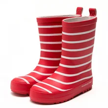 Детские непромокаемые сапоги для мальчиков и девочек; противоскользящие резиновые сапоги из натурального водонепроницаемого материала; защитная непромокаемая обувь для мальчиков
