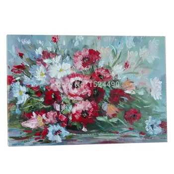 

Arthyx Handmade Oil Paintings on Canvas Abstract Flowers Painting Modern Home Decoration Wall Decor Pictures for Living Room Art