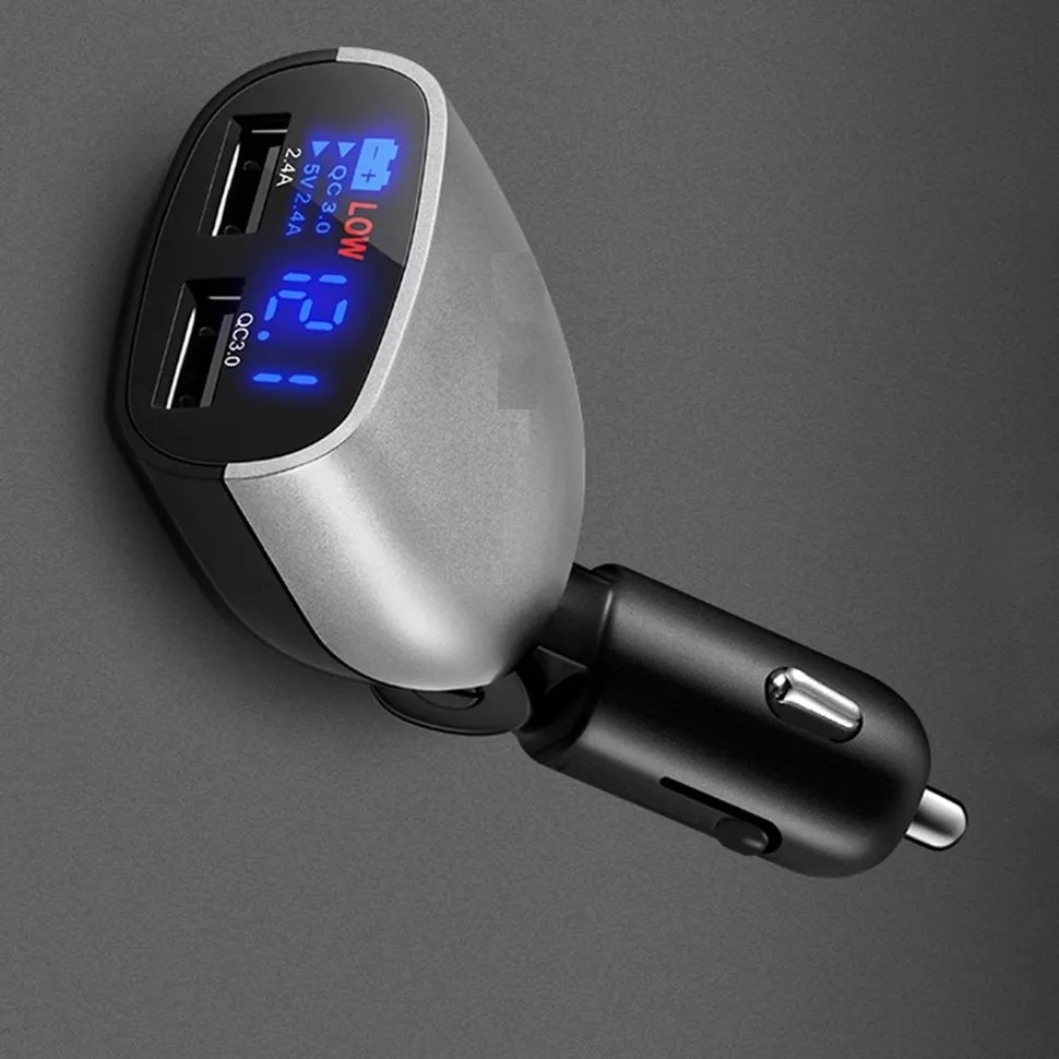 

8pcs Dual USB Quick Charge Car Battery Voltage Monitoring Low Voltage Remind