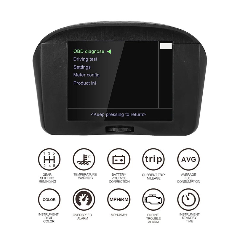 AUTOOL X50 Plus 12 В автомобиль OBD HUD Многофункциональный дисплей с цифровым измерителем