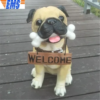 

Cute Puppy Statue Simulation Animals Dog Pug/Chihuahua/Yorkshire Terrier Creative Reception Home Decor Action Figure Toy P1322