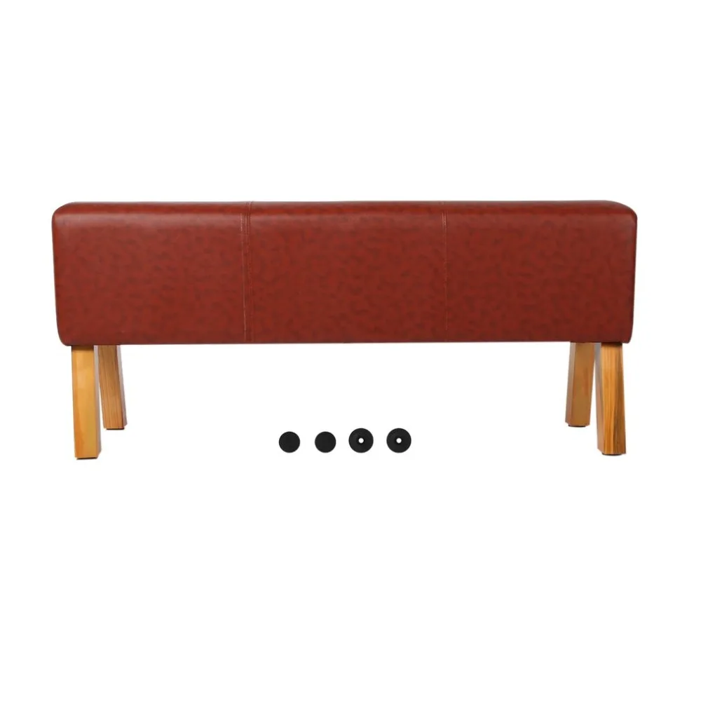Solid Wood Design Genuine Leather Bench Modern Foot Stool Fashion Rest Bench Universal Home Living Room Furniture Solid Wood Design Genuine Leather Bench Modern Foot Stool Fashion Rest Bench Universal Home Living Room Furniture
