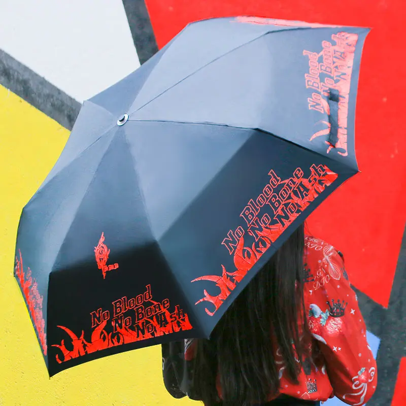 K-Project Anime Folding Umbrella Rain Women Anti UV Parasol Manga Role Yata Misaki Model Figure Gifts For Girls Fashion Cosplay