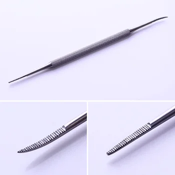 

Dual-ended Nail Cuticle Pusher Silver Multi-function Professional Pedicure Remover Stainless Steel Nail Art Care Tools