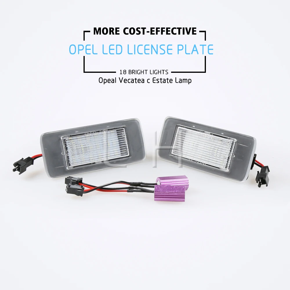 2шт 18 SMD задний светодиодный светильник номерного знака Лампы Canbus подходит для Opel