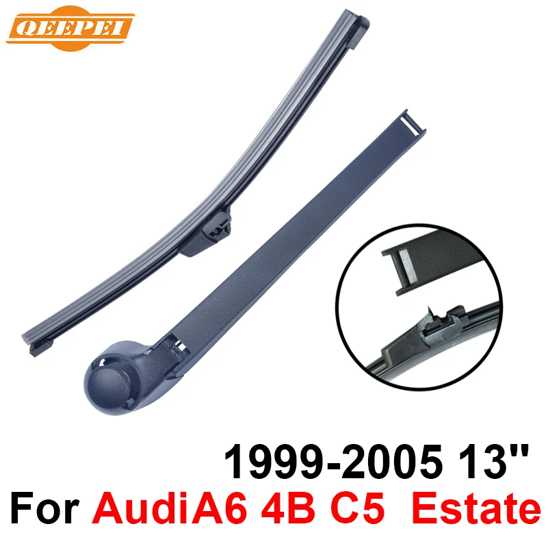 QEEPEI Rear Windscreen Wiper and Arm For Audi A6 4B C5 Estate 1999 2005