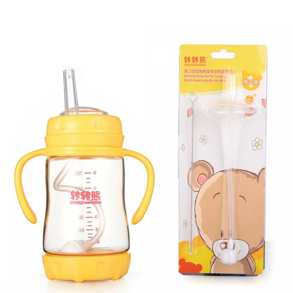 

Citygirl Wide Nuk Nipple Bottle Straw Sucker Water Accessories Baby Childern Kids