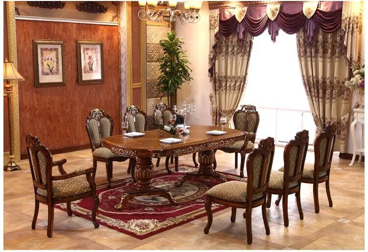 Итальянский обеденный стол в современном стиле, 100% из цельного дерева, итальянский стиль, роскошный обеденный стол o1092