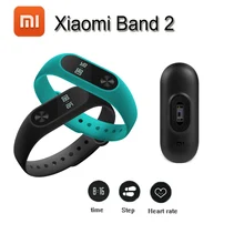 Original Xiao mi mi mi 2 banda inteligente Pulseira Relógio Pulseira De Fitness banda Oled touchpad SONO Monitor De Freqüência cardíaca Com tela OLED