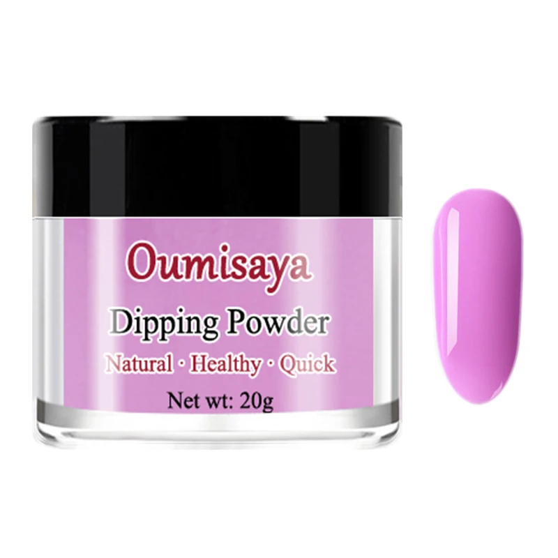 20 г/шт. Oumisaya Nail Dip порошок цвета, Dip системы первой необходимости, без запаха и здоровый(нет необходимости УФ/светодиодный светильник лампы лечения - Цвет: D019