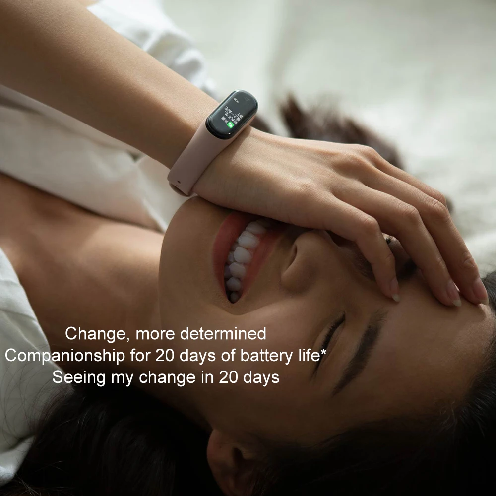 Xiaomi mi Band 4 умный Браслет 0,96 ''AMOLED цветной сенсорный экран для сердечного ритма фитнес 5ATM водонепроницаемый браслет mi band 4 NFC