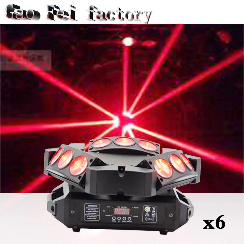 

Spider RGBW Beam 9*10W 0-100% linear dimming led moving head dmx lighting (6pcs/lot)