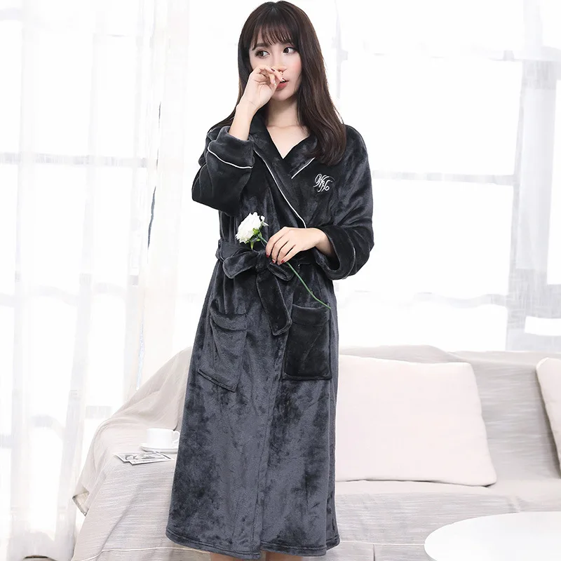 Winter Bathrobes Women Velvet Dressing Gowns for Women Velvet Kimono