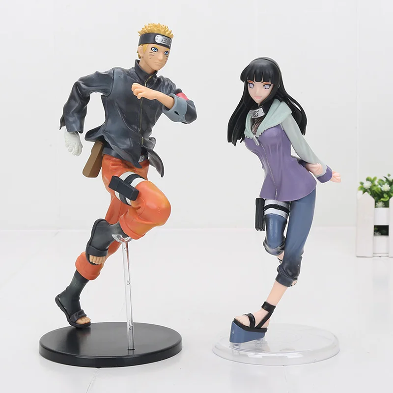 15cm-22cm Naruto Hinata Action Figure Hyuuga Hinata Hyuga Gently Step Twin Lions Fist Jiraiya Minato Saruka Fight Model Toy