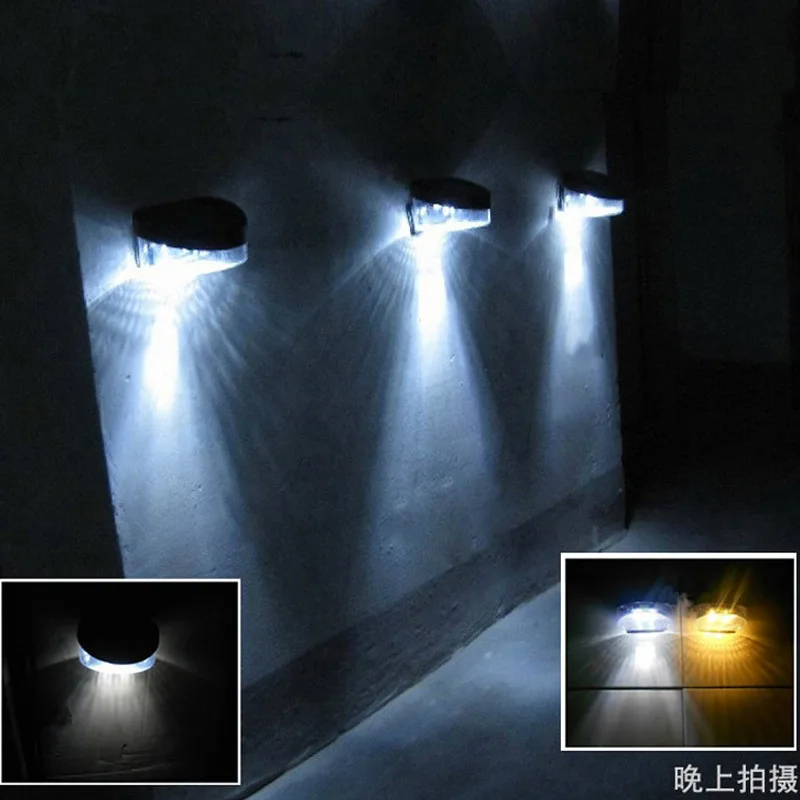 ABS المواد 2LED حبيبات مصباح مستديرة متفاوتة الأحجام الشمسية حديقة لمبات السياج الممر مصباح للديكور يعلق على الجدار الإضاءة المستدام 8 ساعة اثن...