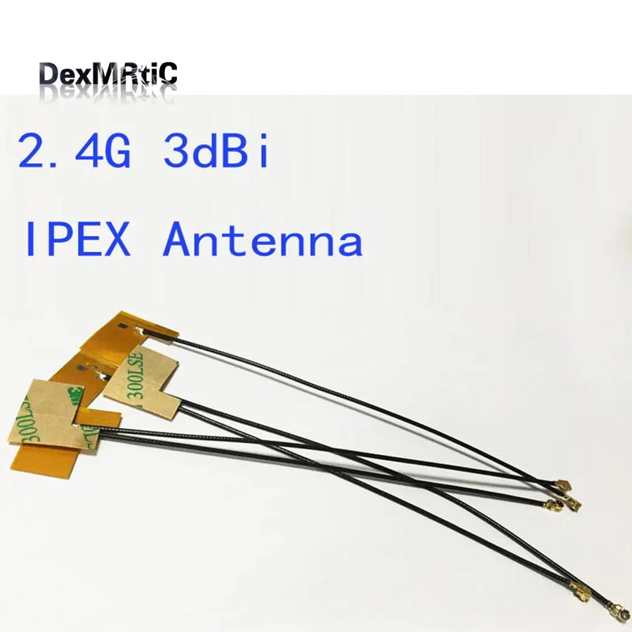 10 шт. Wi-Fi антенны 2,4 г 3dbi усиления с IPEX внутренняя Разъем Встроенный FPC мягкий желтый фильм антенны Новая оптовая продажа wi-Fi роутера