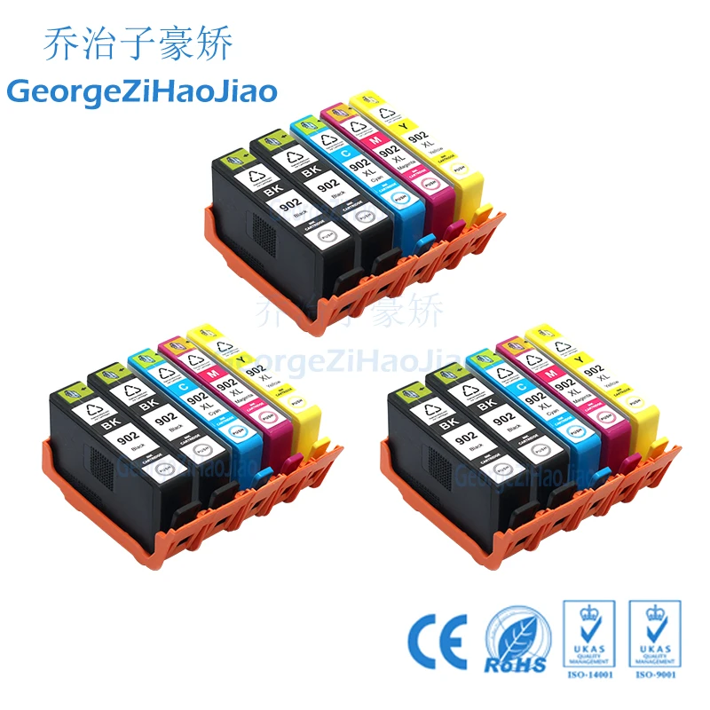 15 шт. 902XL совместимый для HP HP902 902 HP902XL чернильный картридж 6968 6970 6971