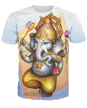 

Ganesha T-Shirt The Hindu Deity Of Beginnings Ganesha 3d Print T Shirt Women Men 3d Print Tees Tops