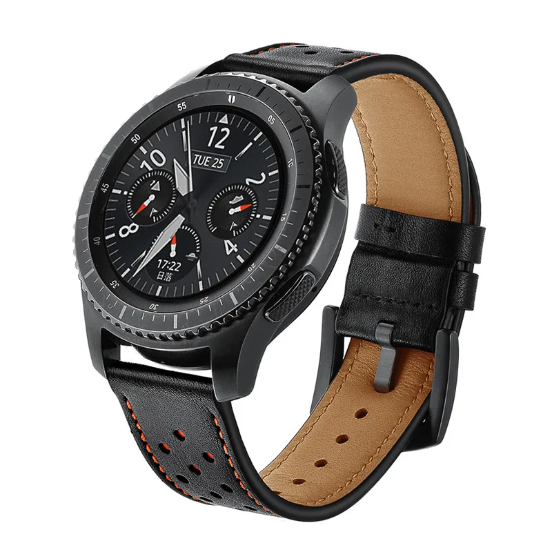 Ремешок для samsung Galaxy watch 46 мм gear S3 frontier/классический ремешок для часов Ретро Натуральная кожа 22 мм Смарт часы браслет correa