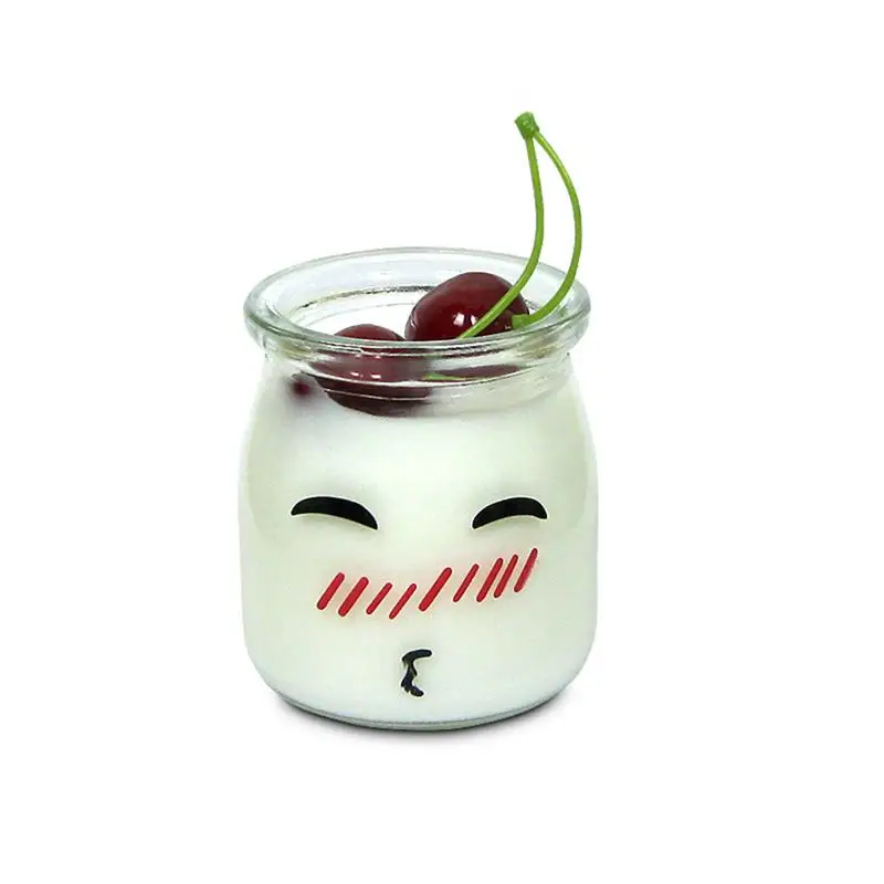 5 шт., 150 мл, стеклянная бутылка для пудинга с милым лицом, термостойкие контейнеры для йогурта, молочная чашка, Jelly Jar(случайный узор