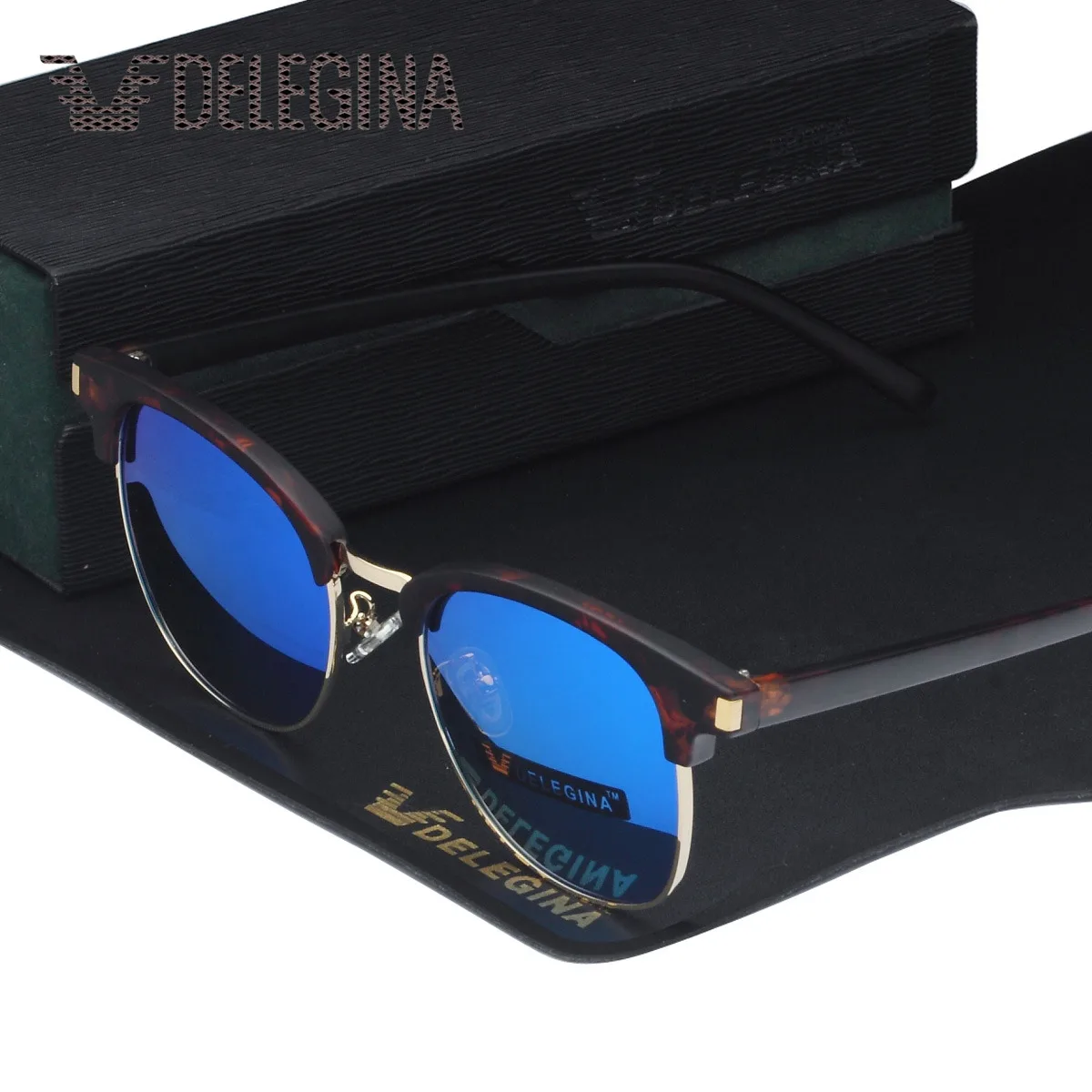 

Unisex High Quality Fashion Polarized Sunglasses Designer Women Men Sun Glasses Mirrored Shades Oculos With CASE
