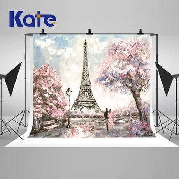 

VinylBDS 10x10FT Wedding Photography Backdrops Eiffel Tower Backgrounds Photo Studio Children Backdrops