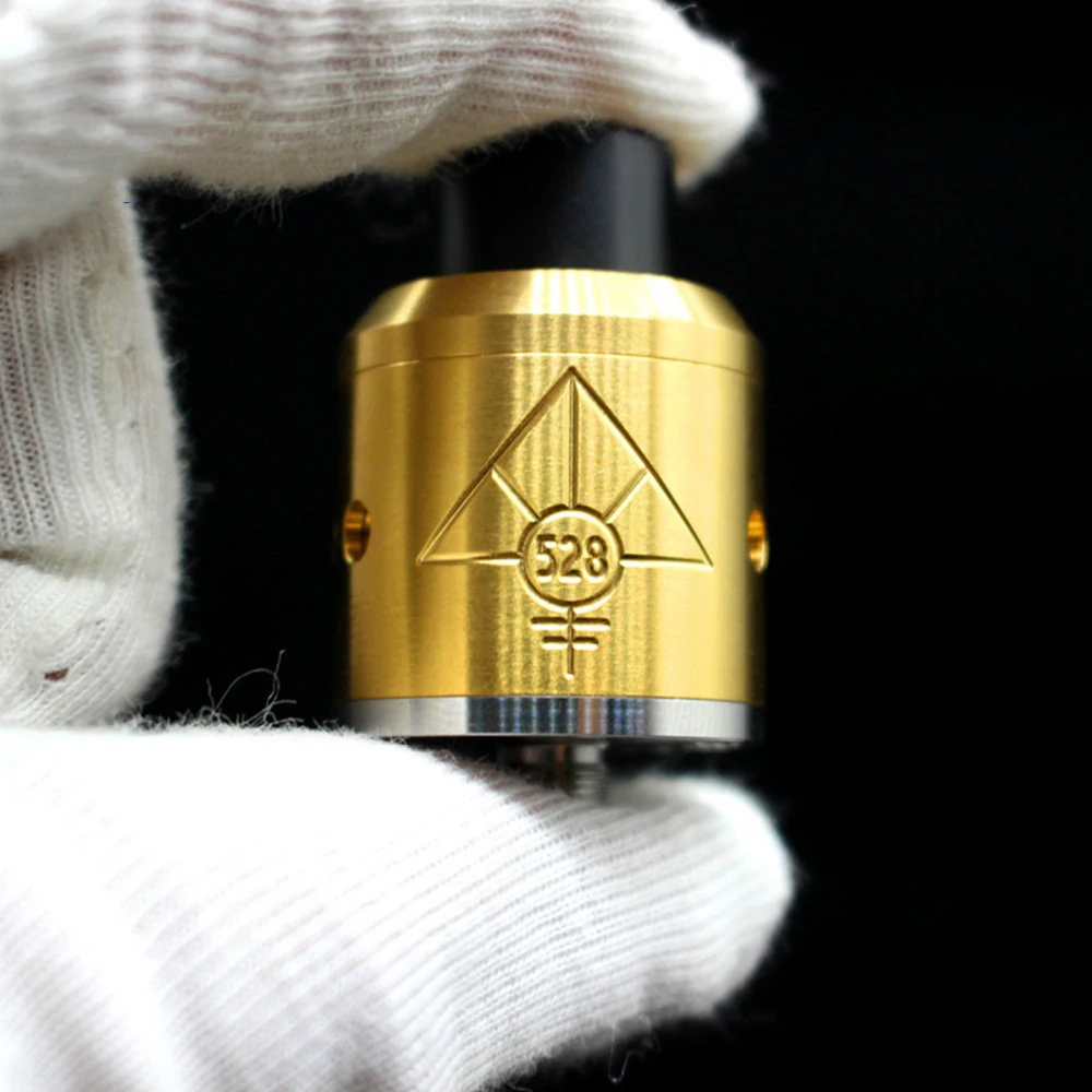 Custom Goan 528 RDA Tank атомайзер двойная Колонка позолоченная шина 810 капельный