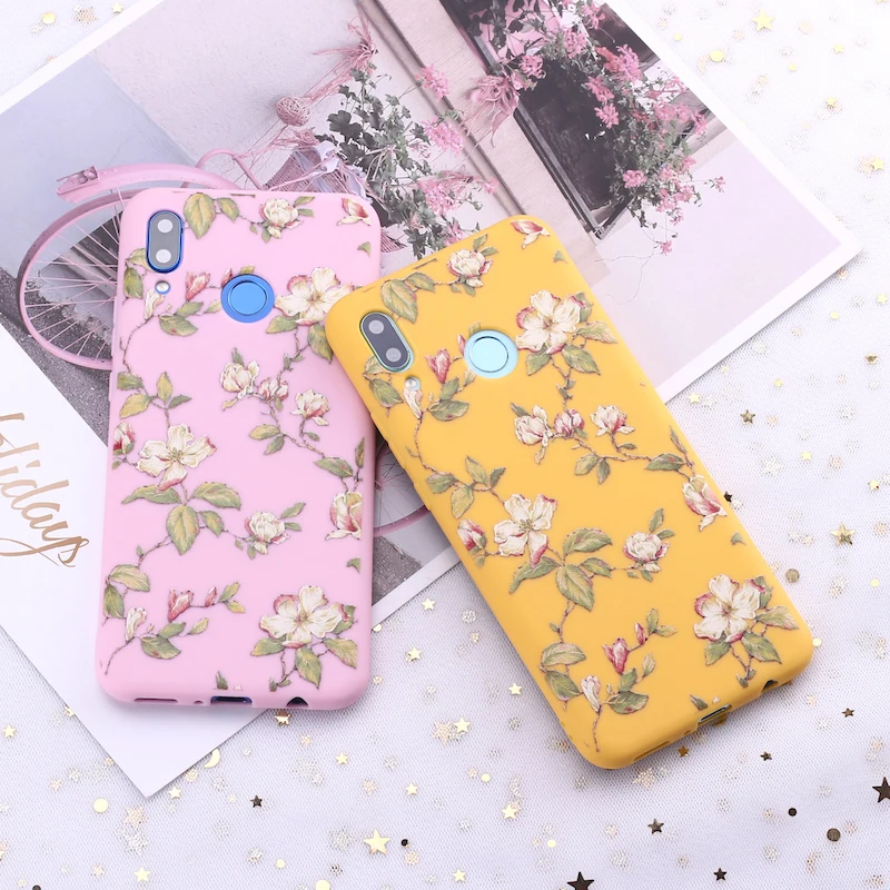 Винтажный силиконовый чехол для Xiaomi Mi Redmi Note 5 6 7 8 9 10 lite Pro Plus с цветочным