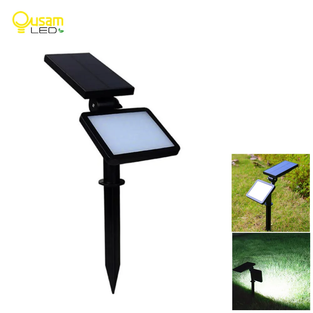 

Solar Lights 48 LED Lawn Lamp With Solar Panel For Charging Garden Pathway Lighting Adjustable 5Modes and Angle Outdoors